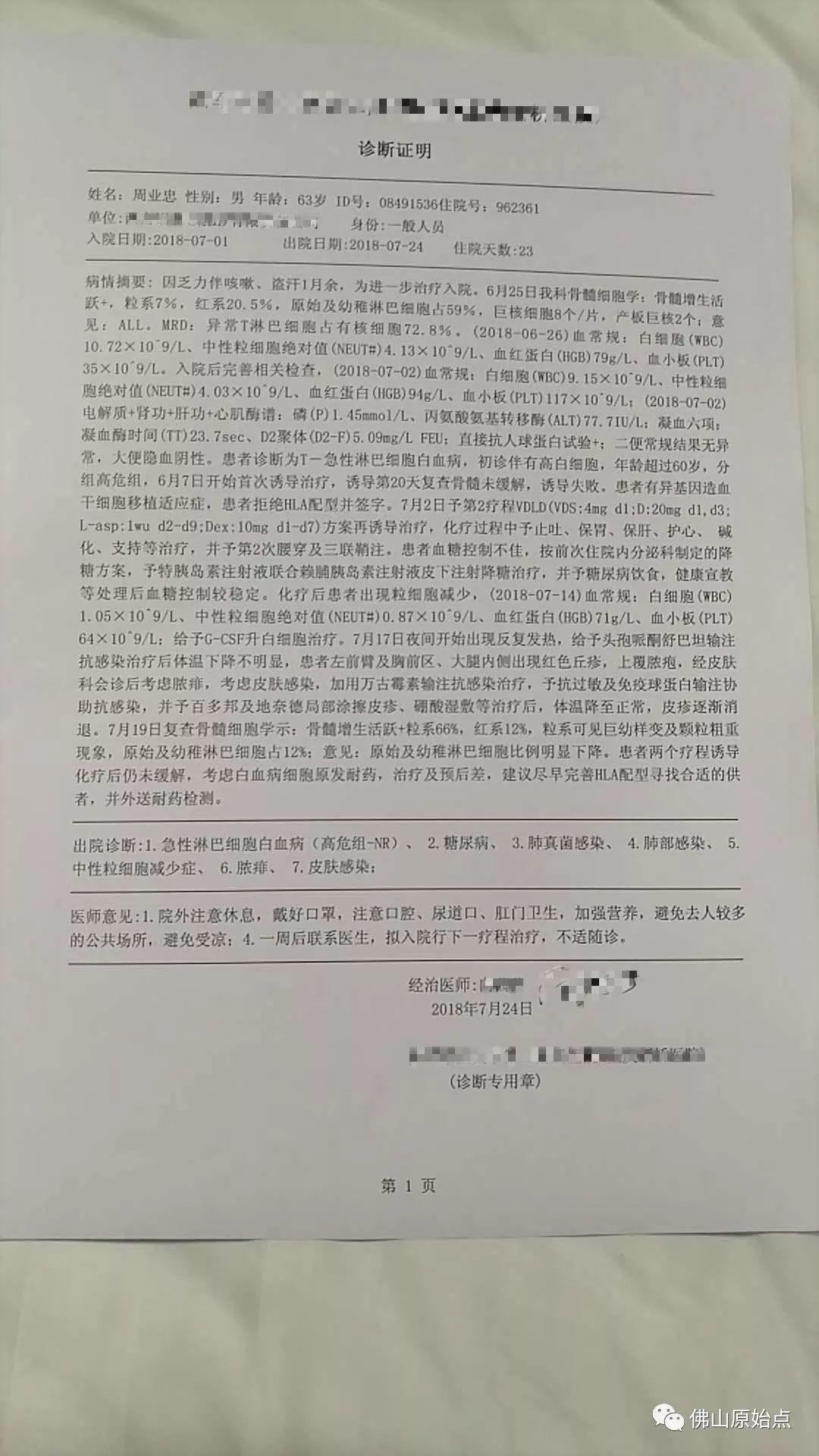 原始点调理白血病:死里逃生 原始点调理白血病:死里逃生